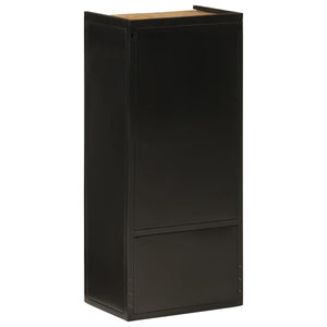 vidaXL Bathroom Cabinet 40x27x90 cm Iron and Solid Wood Mango