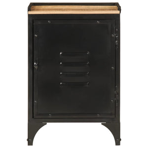 vidaXL Bathroom Cabinet 40x30x60 cm Iron and Solid Wood Mango