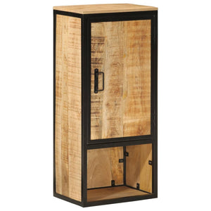 vidaXL Bathroom Cabinet 40x27x90 cm Solid Wood Mango and Iron