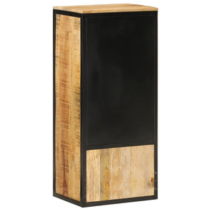 vidaXL Bathroom Cabinet 40x27x90 cm Solid Wood Mango and Iron