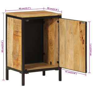 vidaXL Bathroom Cabinet 40x30x60 cm Solid Wood Mango and Iron