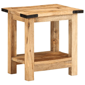 vidaXL Side Table 40x30x40 cm Solid Rough Wood Mango