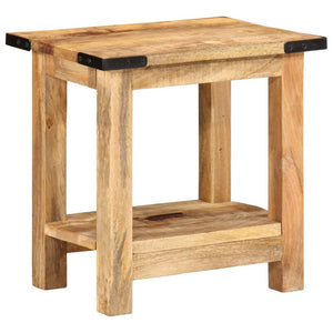 vidaXL Side Table 40x30x40 cm Solid Rough Wood Mango