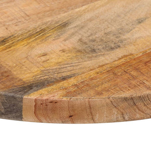 vidaXL Table Top Ø 40x1.5 cm Round Solid Wood Rough Mango