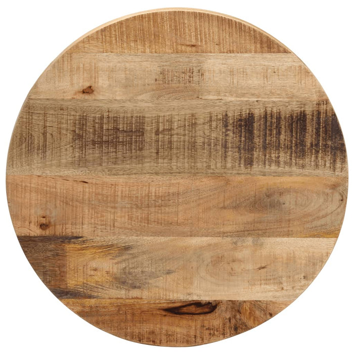 vidaXL Table Top Ø 40x2.5 cm Round Solid Wood Rough Mango