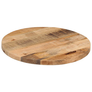 vidaXL Table Top Ø 40x2.5 cm Round Solid Wood Rough Mango