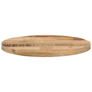 vidaXL Table Top Ø 40x2.5 cm Round Solid Wood Rough Mango