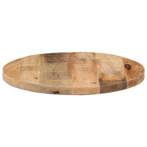 vidaXL Table Top Ø 40x2.5 cm Round Solid Wood Rough Mango