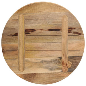 vidaXL Table Top Ø 40x2.5 cm Round Solid Wood Rough Mango