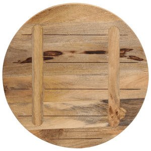 vidaXL Table Top Ø 40x3.8 cm Round Solid Wood Rough Mango