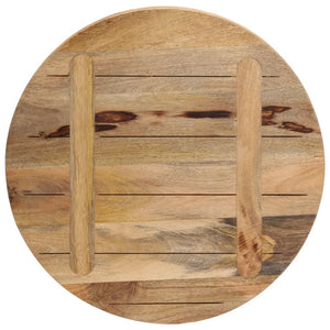 vidaXL Table Top Ø 50x1.5 cm Round Solid Wood Rough Mango