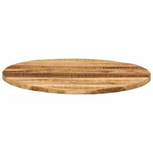 vidaXL Table Top Ø 70x3.8 cm Round Solid Wood Rough Mango