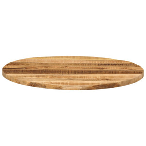 vidaXL Table Top Ø 80x2.5 cm Round Solid Wood Rough Mango