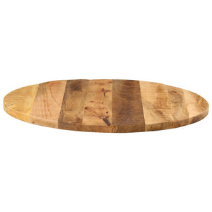 vidaXL Table Top Ø 80x2.5 cm Round Solid Wood Rough Mango