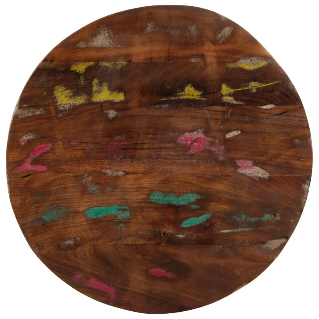 vidaXL Table Top Ø 40x1.5 cm Round Solid Wood Reclaimed