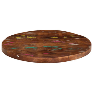 vidaXL Table Top Ø 50x2.5 cm Round Solid Wood Reclaimed