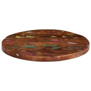 vidaXL Table Top Ø 60x3.8 cm Round Solid Wood Reclaimed