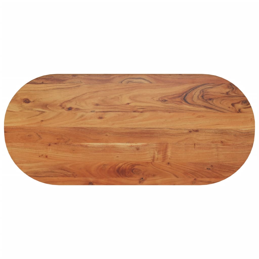 vidaXL Table Top 90x40x2.5 cm Oval Solid Wood Acacia