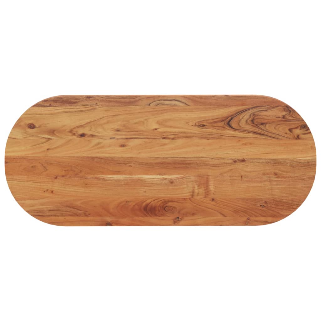 vidaXL Table Top 100x40x2.5 cm Oval Solid Wood Acacia