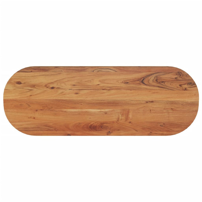 vidaXL Table Top 110x40x2.5 cm Oval Solid Wood Acacia