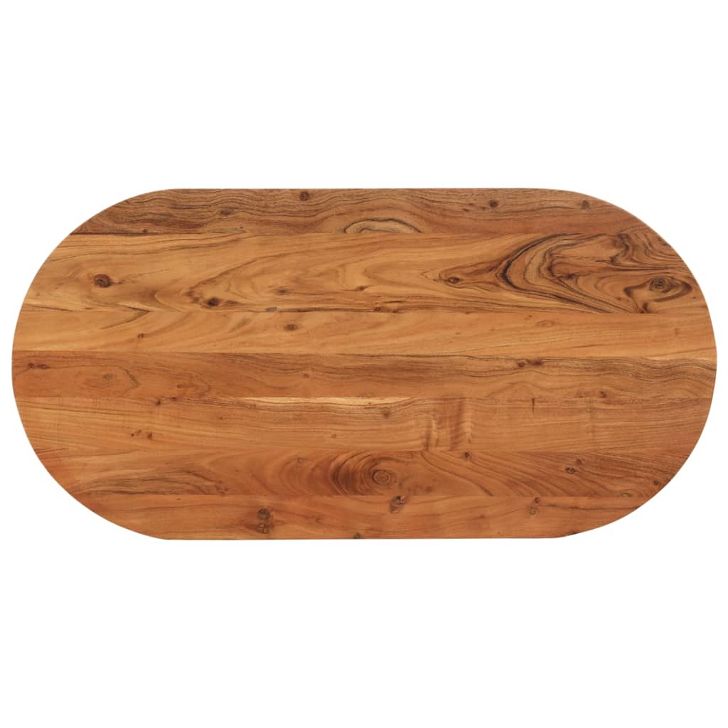 vidaXL Table Top 100x50x2.5 cm Oval Solid Wood Acacia