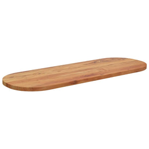 vidaXL Table Top 140x50x2.5 cm Oval Solid Wood Acacia