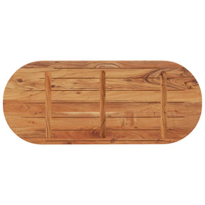 vidaXL Table Top 140x60x2.5 cm Oval Solid Wood Acacia