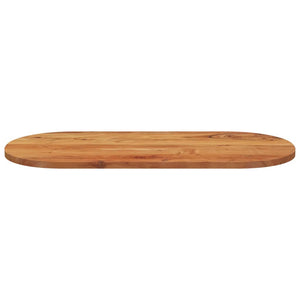 vidaXL Table Top 110x50x3.8 cm Oval Solid Wood Acacia