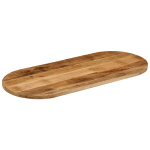 vidaXL Table Top 80x40x2.5 cm Oval Solid Wood Rough Mango