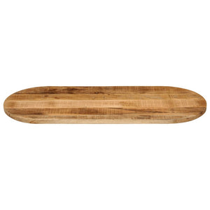 vidaXL Table Top 80x40x2.5 cm Oval Solid Wood Rough Mango