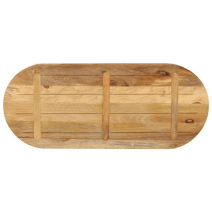 vidaXL Table Top 90x40x2.5 cm Oval Solid Wood Rough Mango