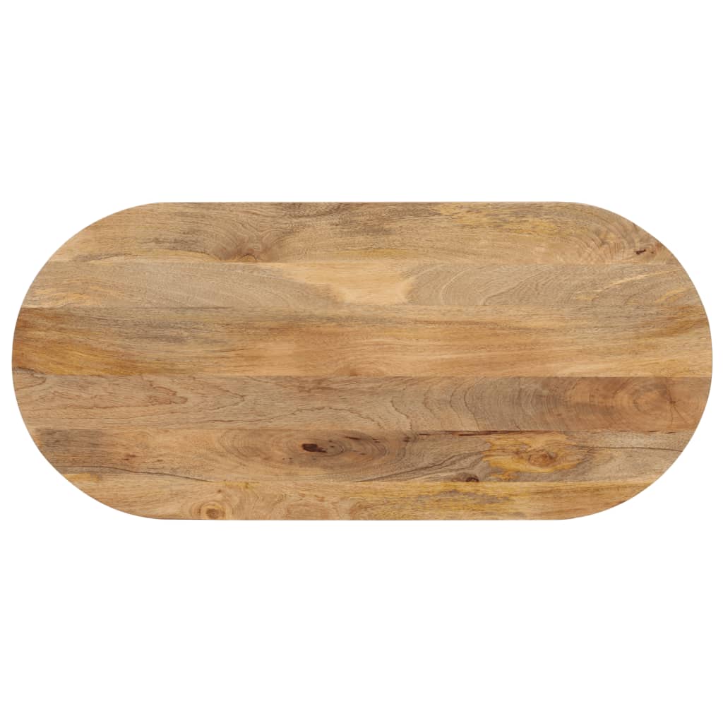 vidaXL Table Top 100x40x2.5 cm Oval Solid Wood Mango