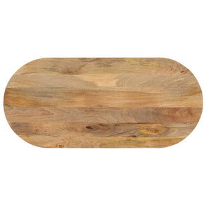 vidaXL Table Top 120x60x3.8 cm Oval Solid Wood Mango