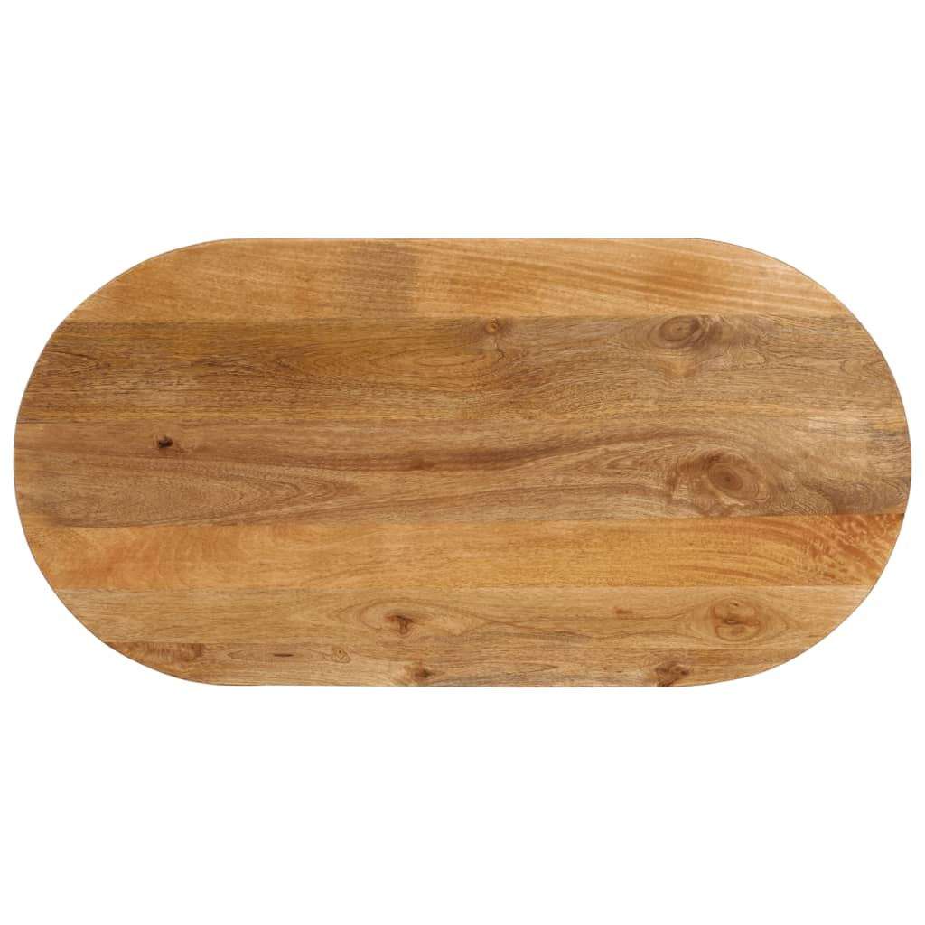 vidaXL Table Top 100x50x2.5 cm Oval Solid Wood Mango