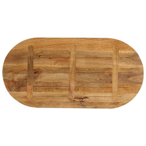 vidaXL Table Top 120x60x2.5 cm Oval Solid Wood Mango