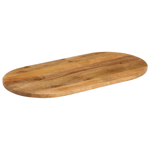 vidaXL Table Top 80x40x3.8 cm Oval Solid Wood Mango