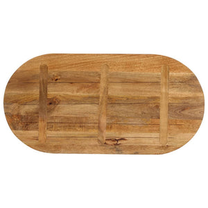 vidaXL Table Top 100x40x3.8 cm Oval Solid Wood Mango