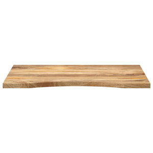 vidaXL Desk Top with Curve 80x50x2.5 cm Solid Wood Rough Mango