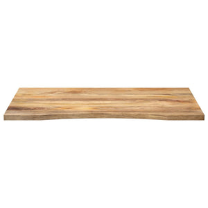 vidaXL Desk Top with Curve 100x80x2.5 cm Solid Wood Rough Mango