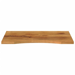 vidaXL Desk Top with Curve 90x50x2.5 cm Solid Wood Rough Mango