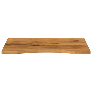 vidaXL Desk Top with Curve 100x50x2.5 cm Solid Wood Rough Mango