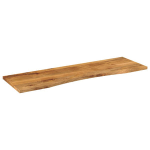 vidaXL Desk Top with Curve 160x50x2.5 cm Solid Wood Rough Mango