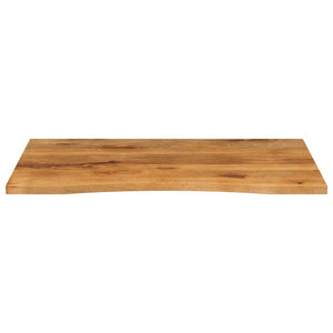 vidaXL Desk Top with Curve 100x80x2.5 cm Solid Wood Rough Mango