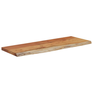 vidaXL Wall Shelf 50x20x2.5 cm Rectangular Solid Wood Acacia Live Edge