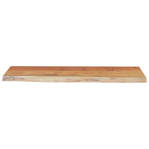 vidaXL Wall Shelf 50x20x2.5 cm Rectangular Solid Wood Acacia Live Edge