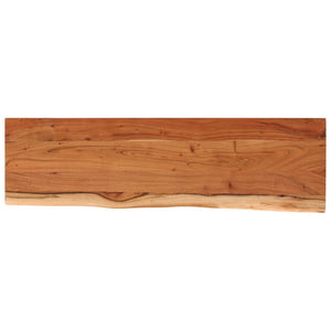 vidaXL Wall Shelf 70x20x2.5 cm Rectangular Solid Wood Acacia Live Edge