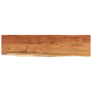 vidaXL Wall Shelf 80x20x2.5 cm Rectangular Solid Wood Acacia Live Edge