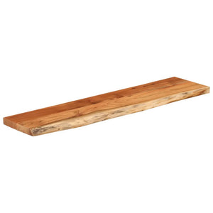 vidaXL Wall Shelf 80x20x2.5 cm Rectangular Solid Wood Acacia Live Edge