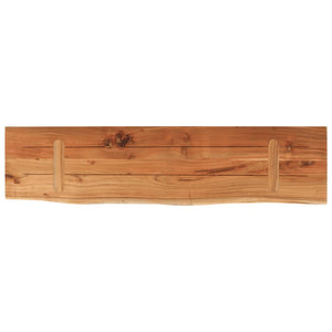 vidaXL Wall Shelf 80x20x2.5 cm Rectangular Solid Wood Acacia Live Edge