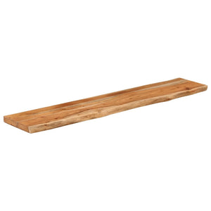 vidaXL Wall Shelf 90x20x2.5 cm Rectangular Solid Wood Acacia Live Edge